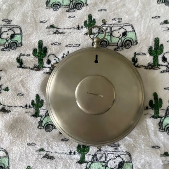 Heavy duty metal silver stainless steel stopwatch round barn farm wall clock 9” - Picture 7 of 14